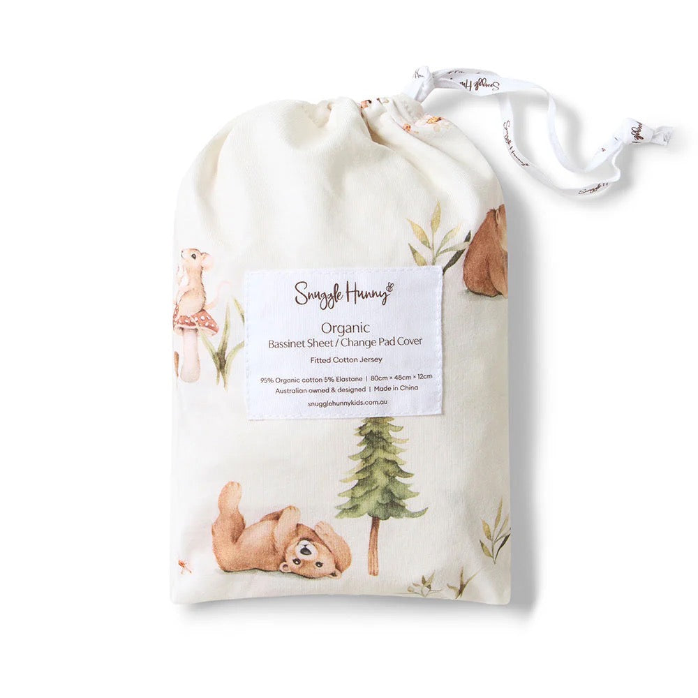 Bears Organic Bassinet/Change Pad Cover