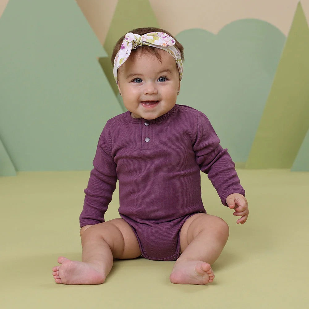 Mulberry Rib L/S Bodysuit