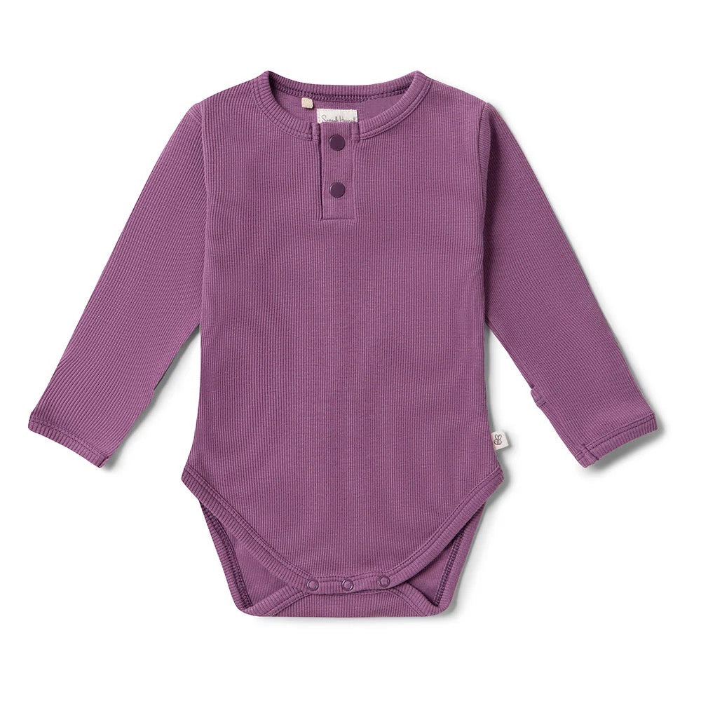Mulberry Rib L/S Bodysuit
