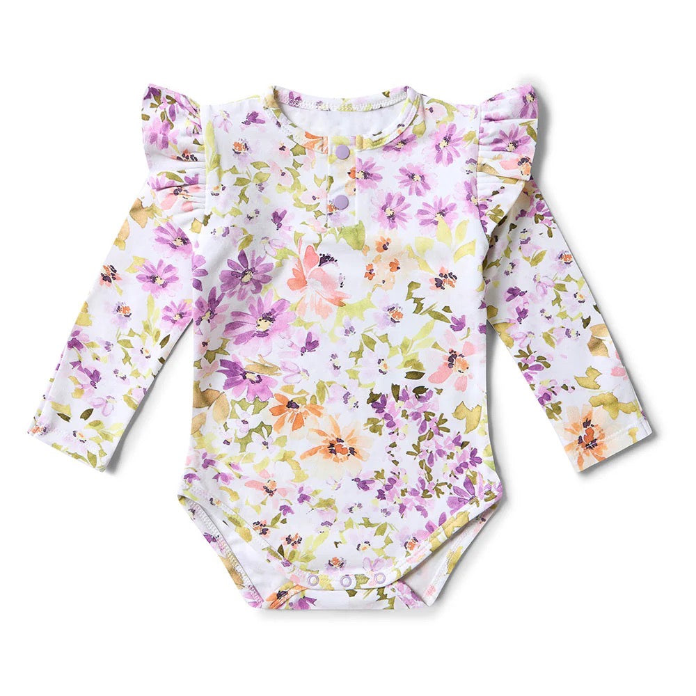 Isla L/S Bodysuit With Frill