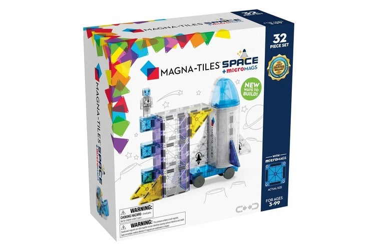 MAGNA-TILES - Space + microMAGS - 32 Piece Set