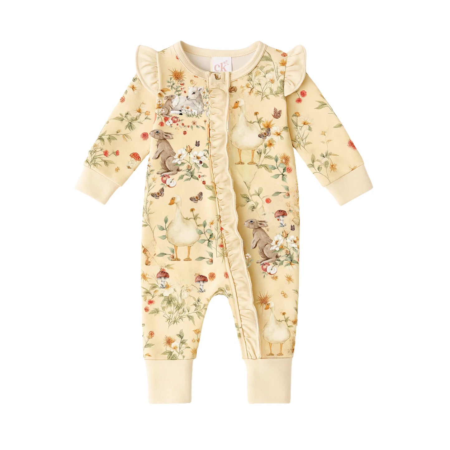Confetti Kidz - In the Meadow Bamboo Zipsuit