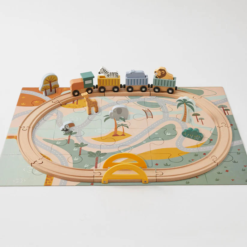 Animal Puzzle Train Set - Zookabee