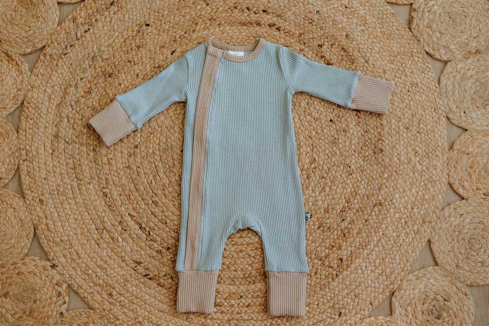 Bump Blue/Mushroom Onesie