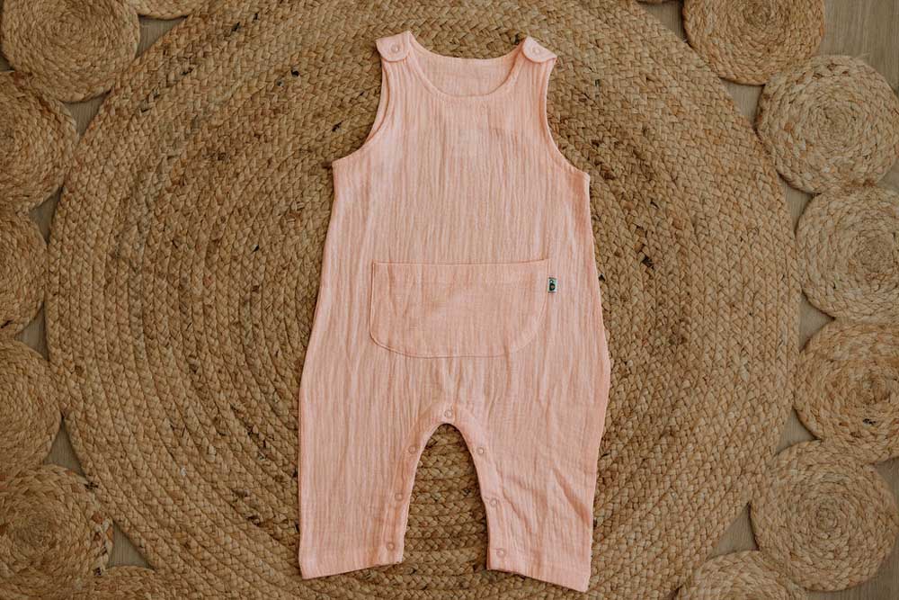 Bump Peach Harem Romper