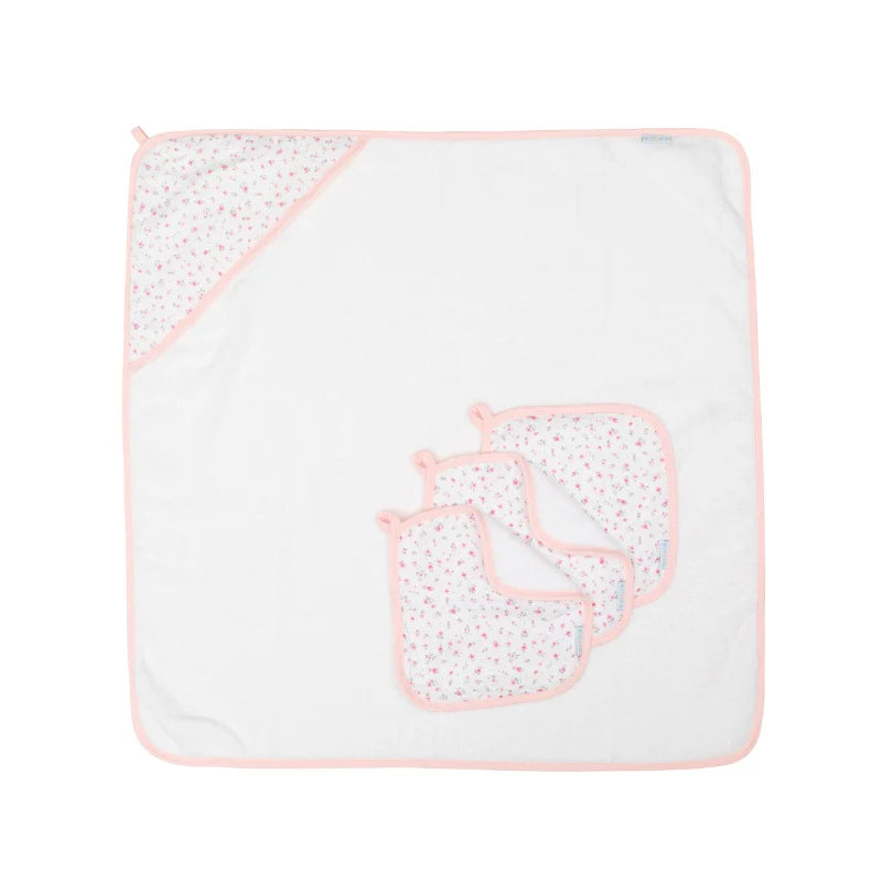 All4Ella - Wash Cloths 3pk - Pink Petals