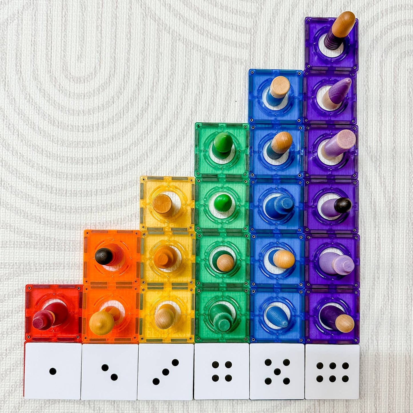 Learn and Grow Toys - Learn & Grow Magnetic Tile Topper - Numeracy Pack (40 Piece)