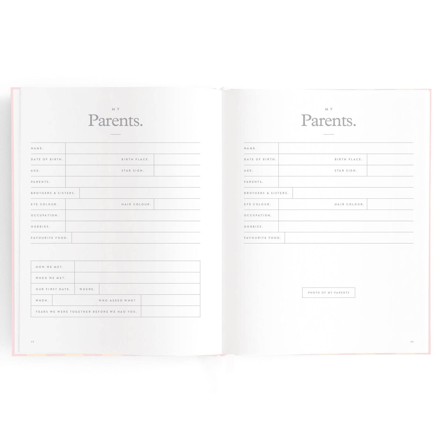 Fox & Fallow - Baby Book Petal Stripe