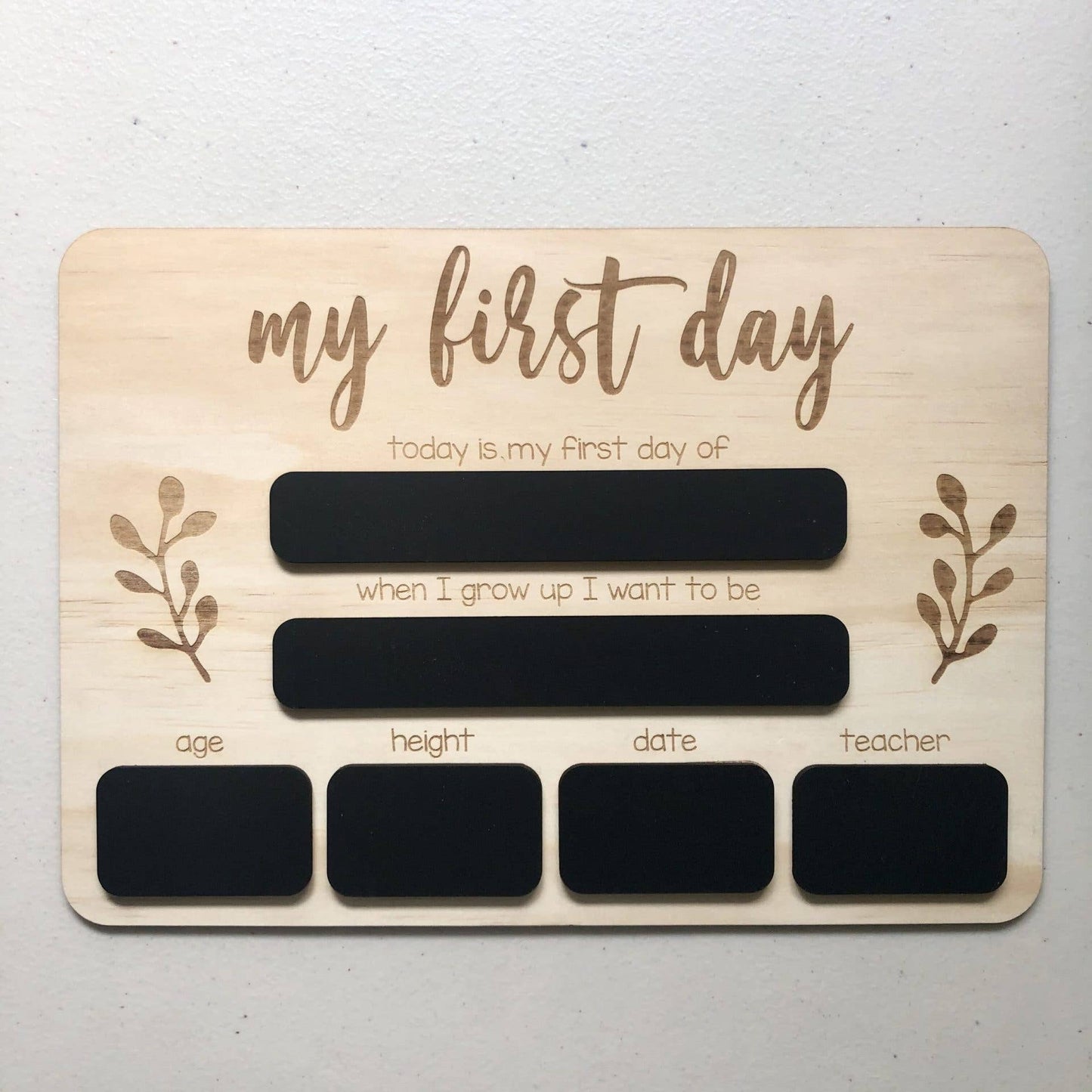 Timber Tinkers - First Day of School Board: Whiteboard