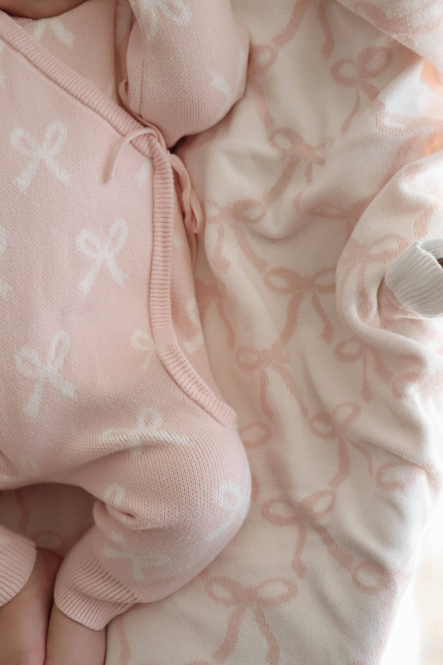Petite + Co - KIMONO BOW ROMPER | BABY PINK