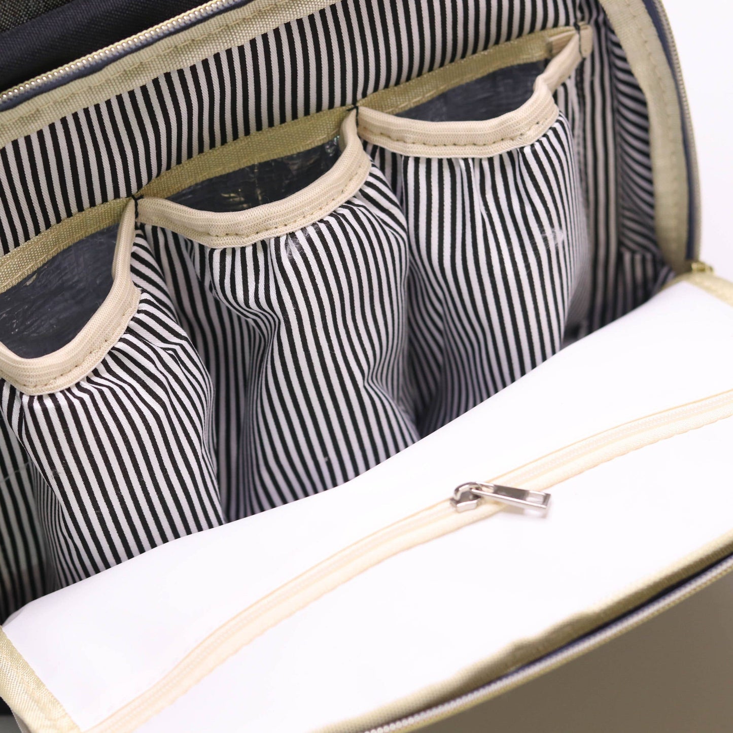 Zebra Babies - Nappy Bag Backpack Black and Grey Essential