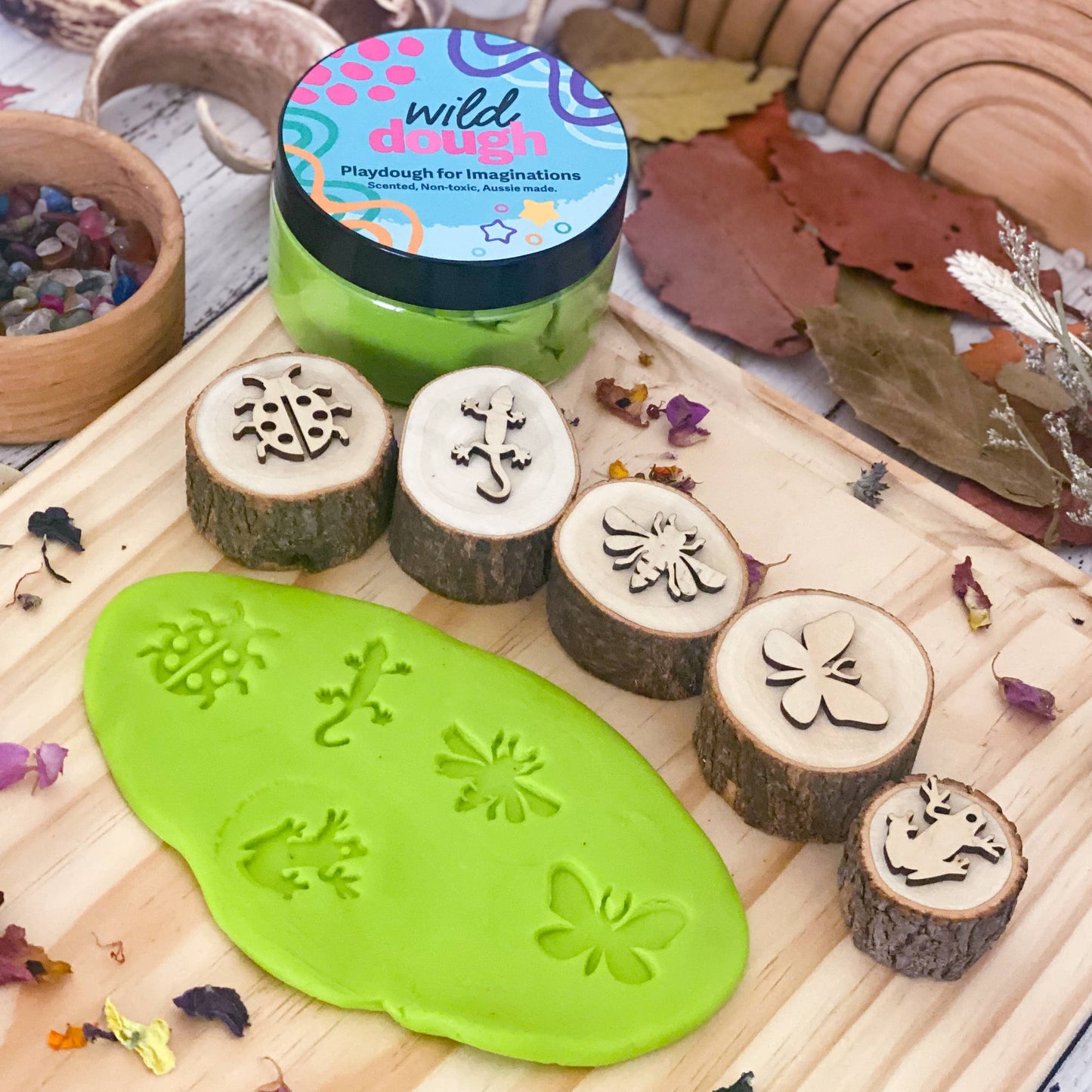 Wild Dough Playdough - Lilypad Lime Playdough (w/s)