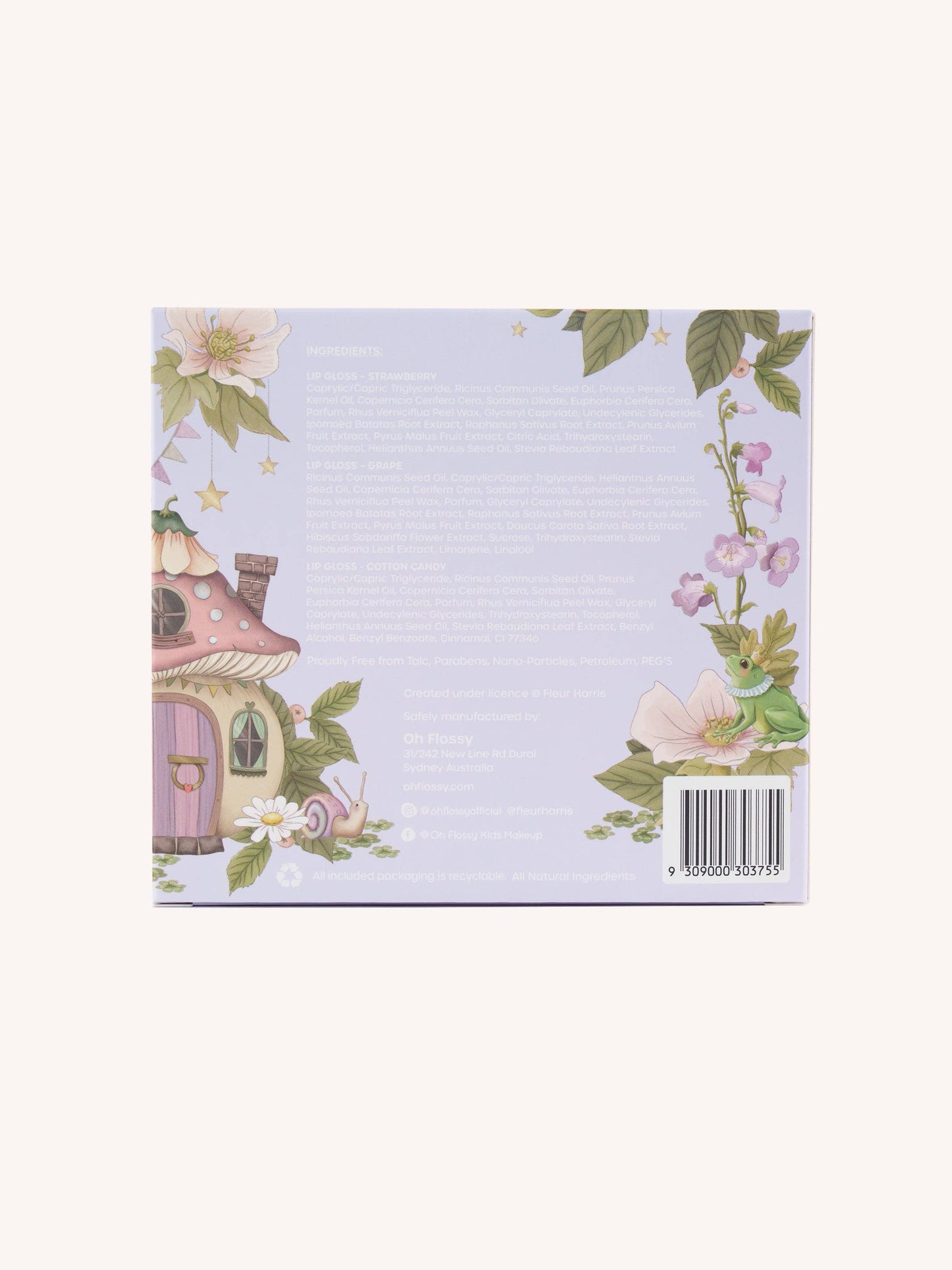 Fleur Harris - Fleur Harris X Oh Flossy 'Fairyland' Natural Lip Gloss Set