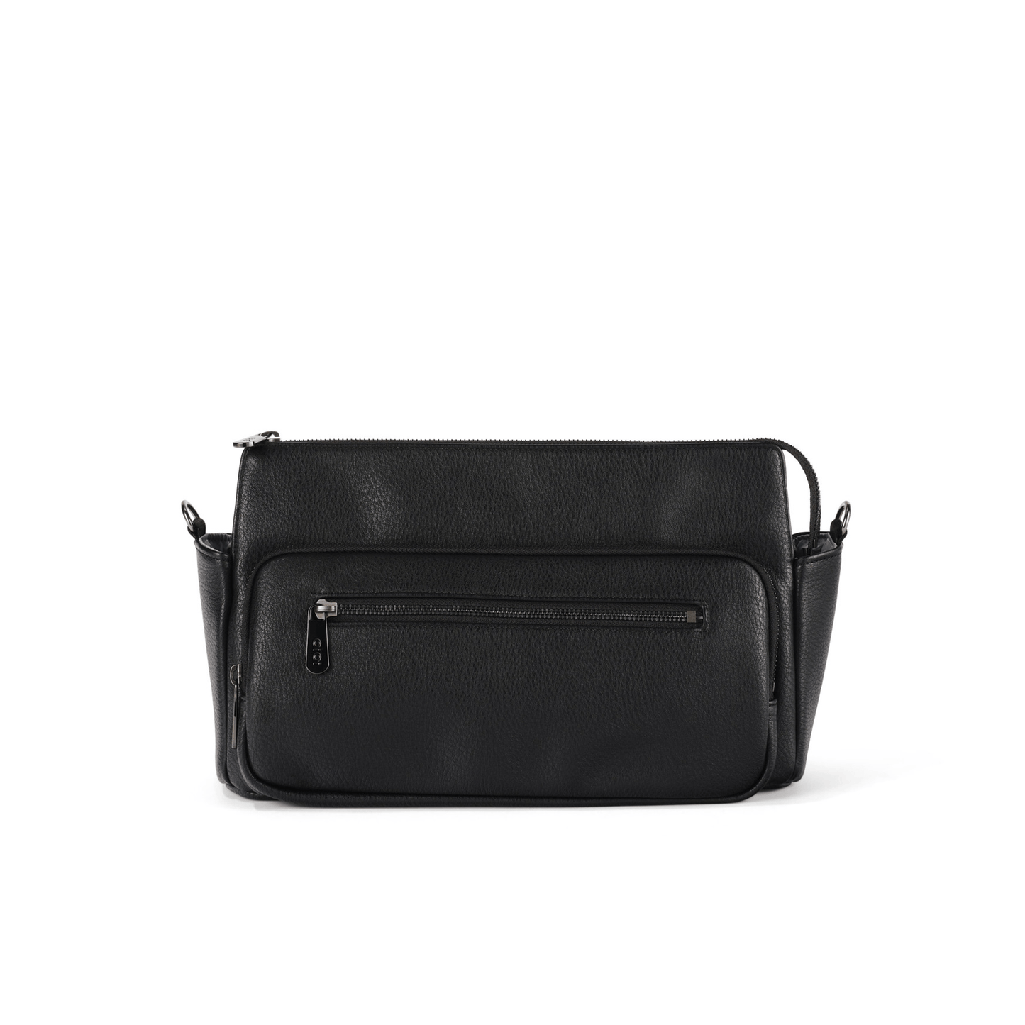 OiOi - Multitasker Pram Caddy - Black Vegan Leather