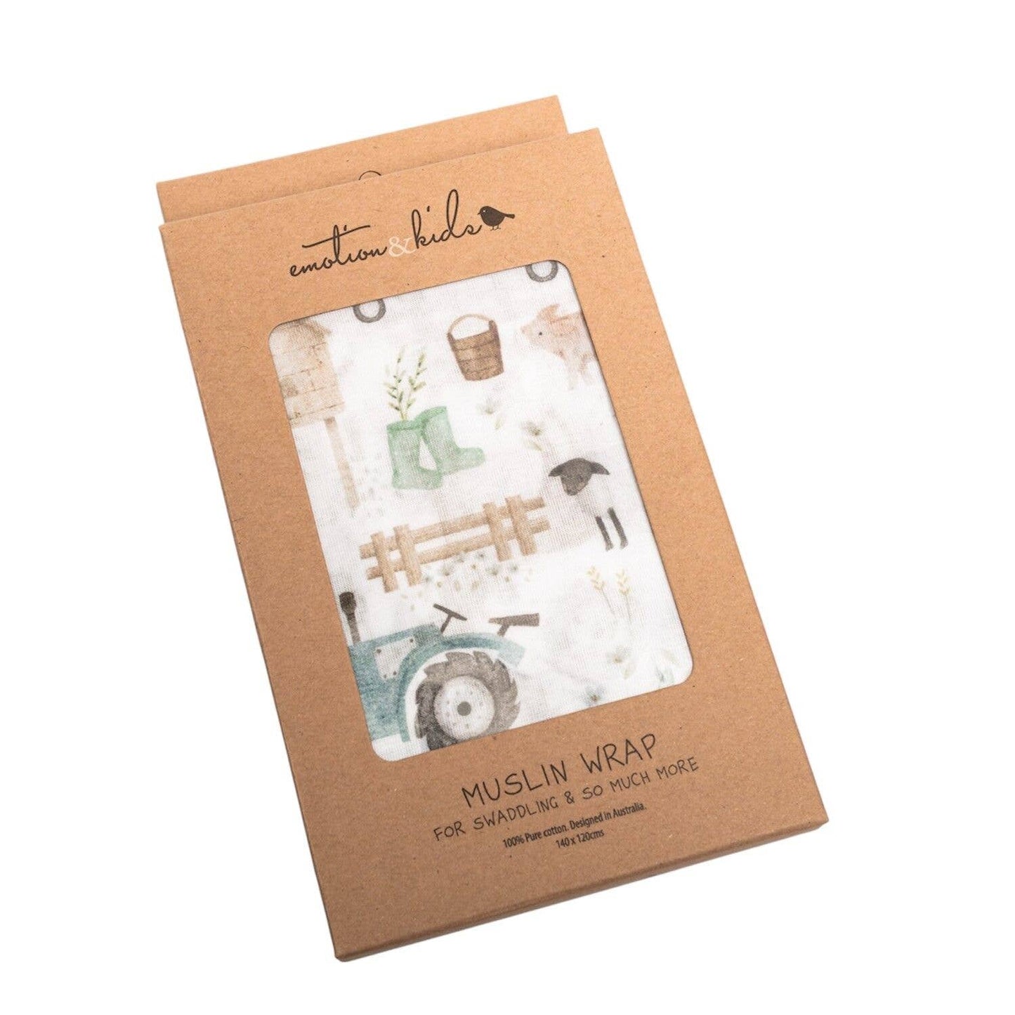 Emotion & Kids - Farm Muslin Wrap/Swaddle