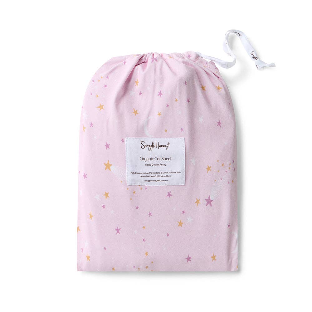 Snuggle Hunny - Twinkle Organic Fitted Cot Sheet