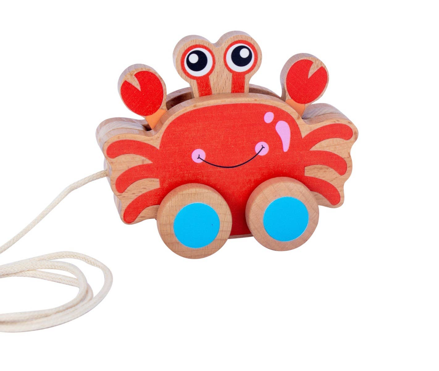 ToysLink - Wooden Pullalong Crab