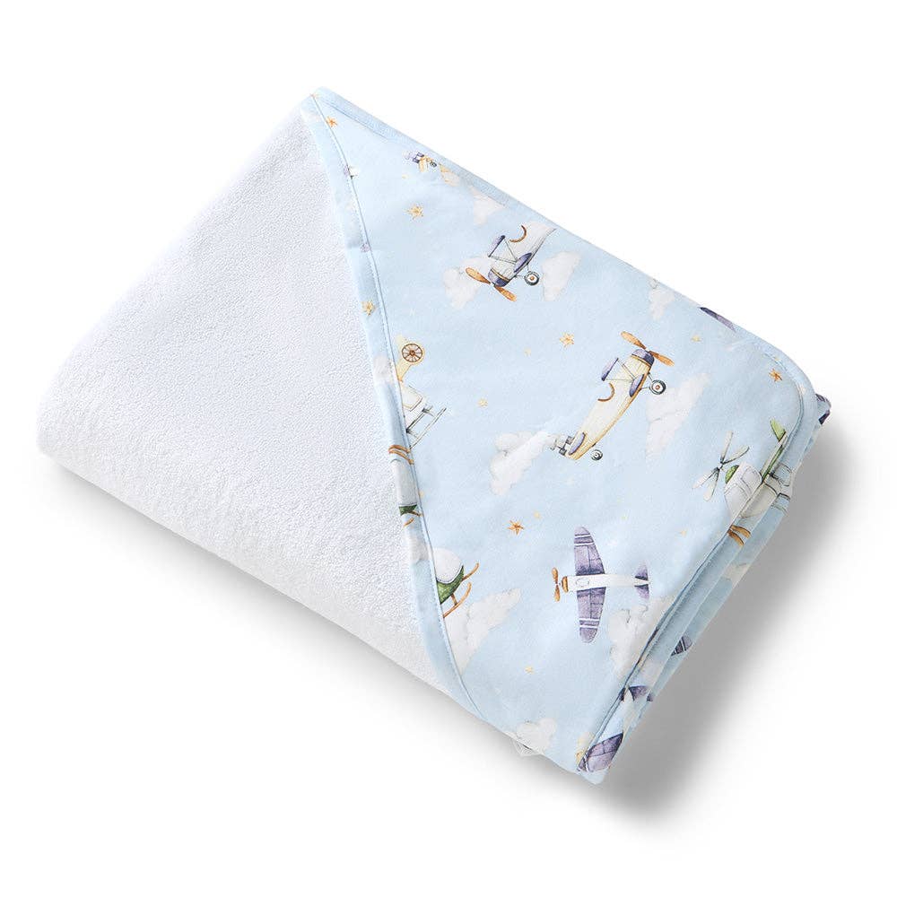 Snuggle Hunny - Taking Flight Organic Hooded Baby Towel