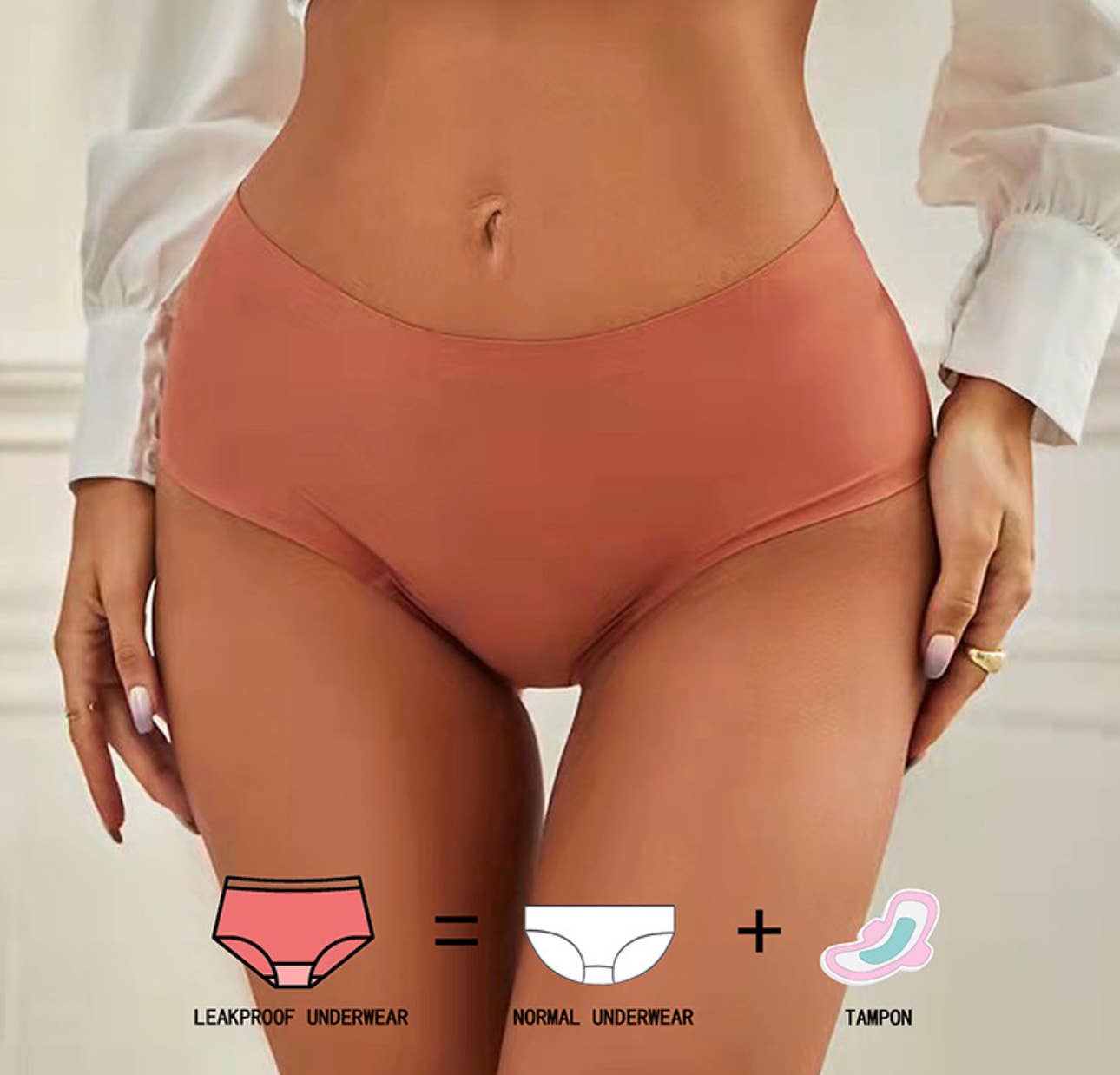 Seamless Period Proof High Waist Super Absorbent