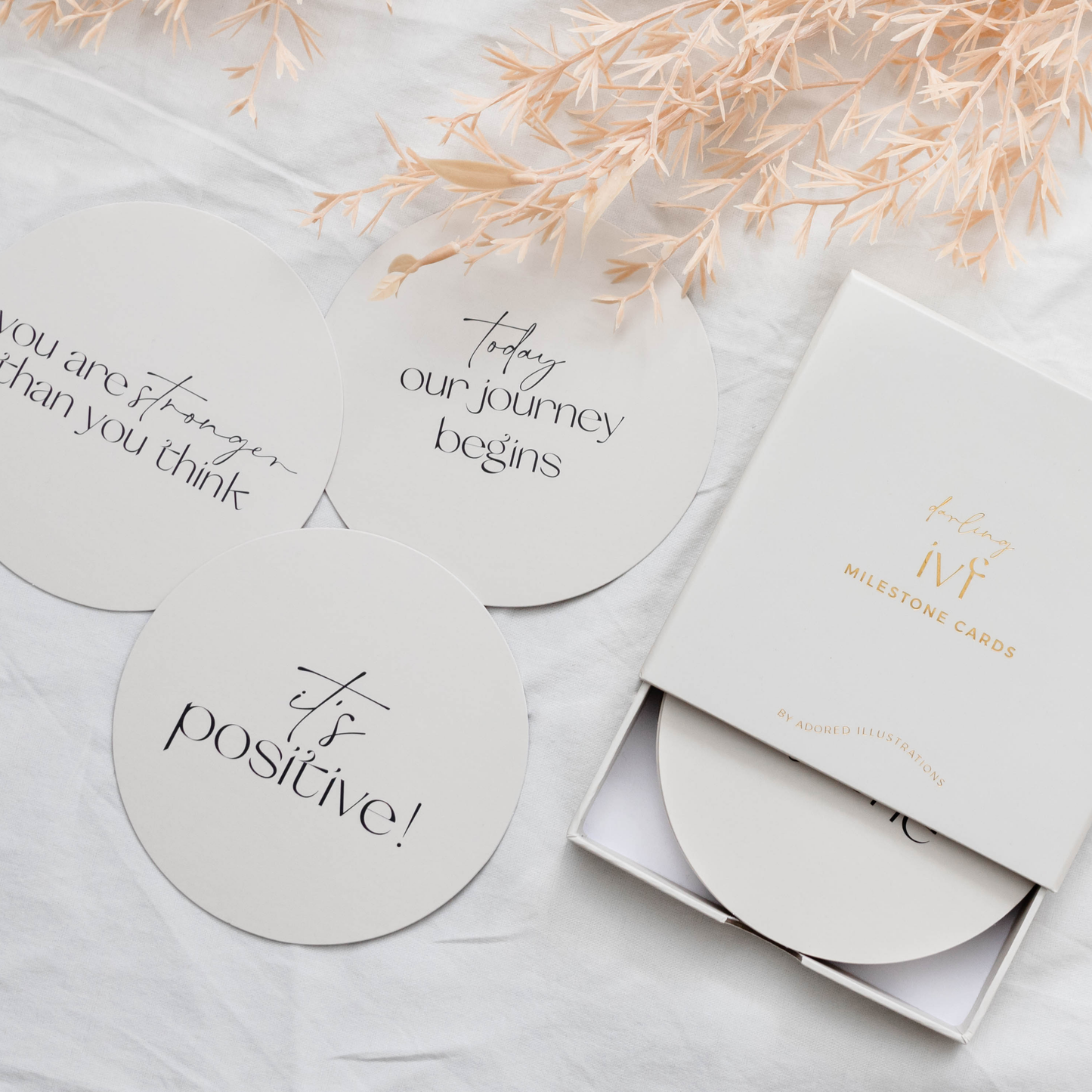 Adored Illustrations - Darling IVF Milestone Cards
