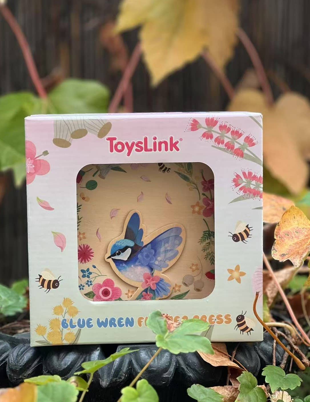 ToysLink - Wooden Blue Wren Flower Press (Australian Plants)