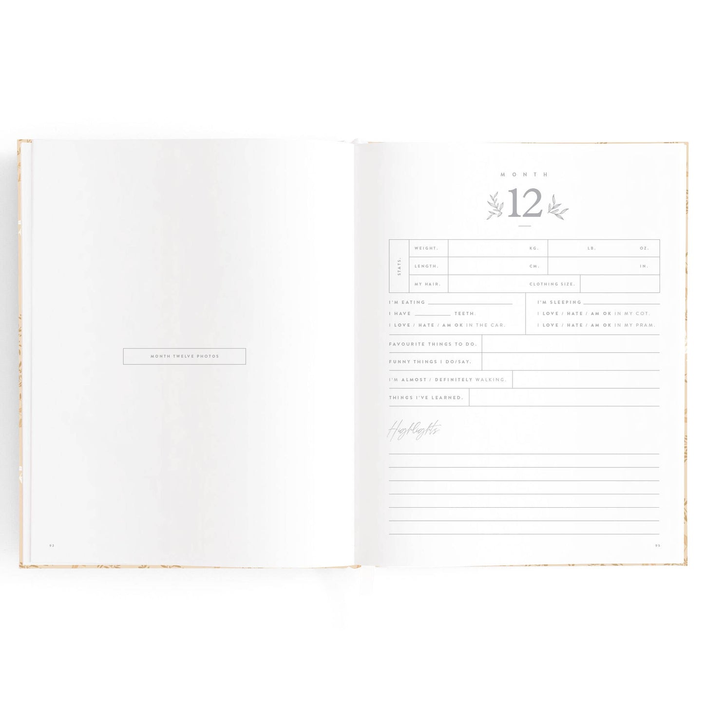 Fox & Fallow - Baby Book Cedarwood