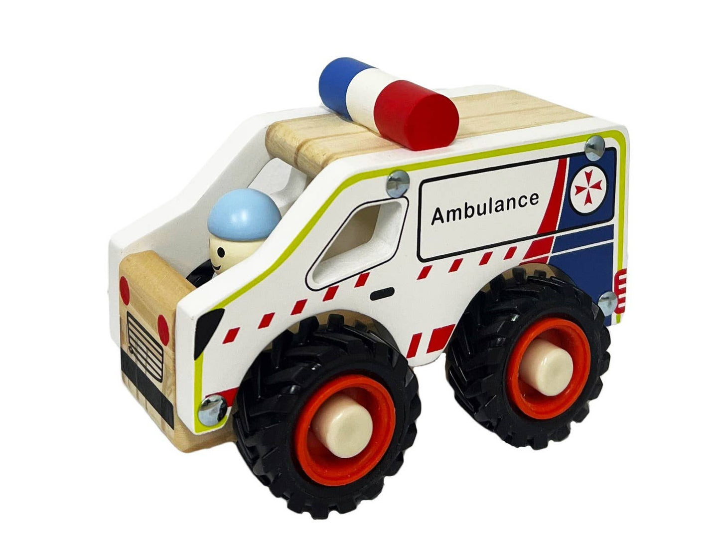 ToysLink - Wooden Ambulance
