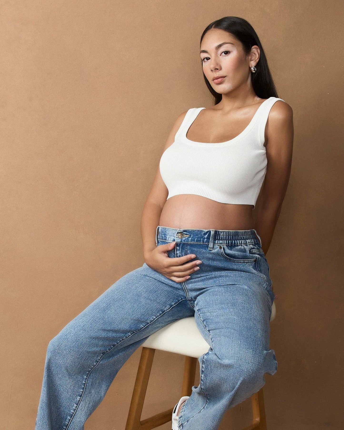 Soon Maternity - Relaxed Wide Leg Maternity Jeans