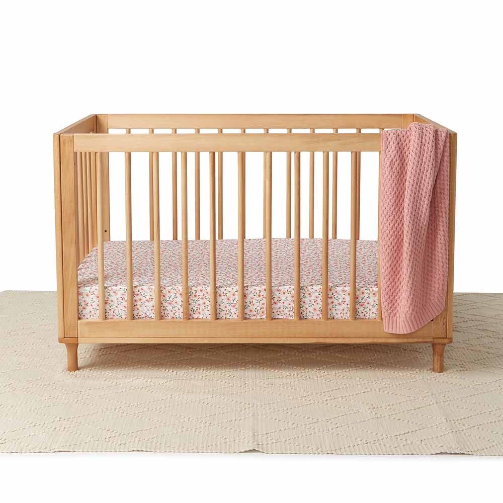 Spring Floral Fitted Cot Sheet