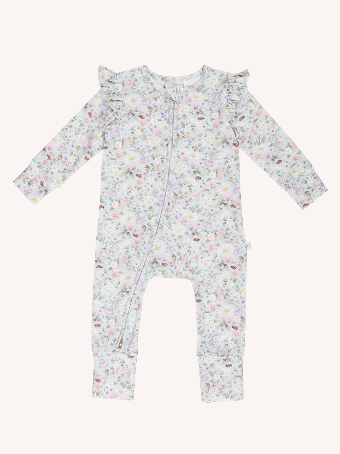'Sweet Garden' Precious Frill Coverall Onesie