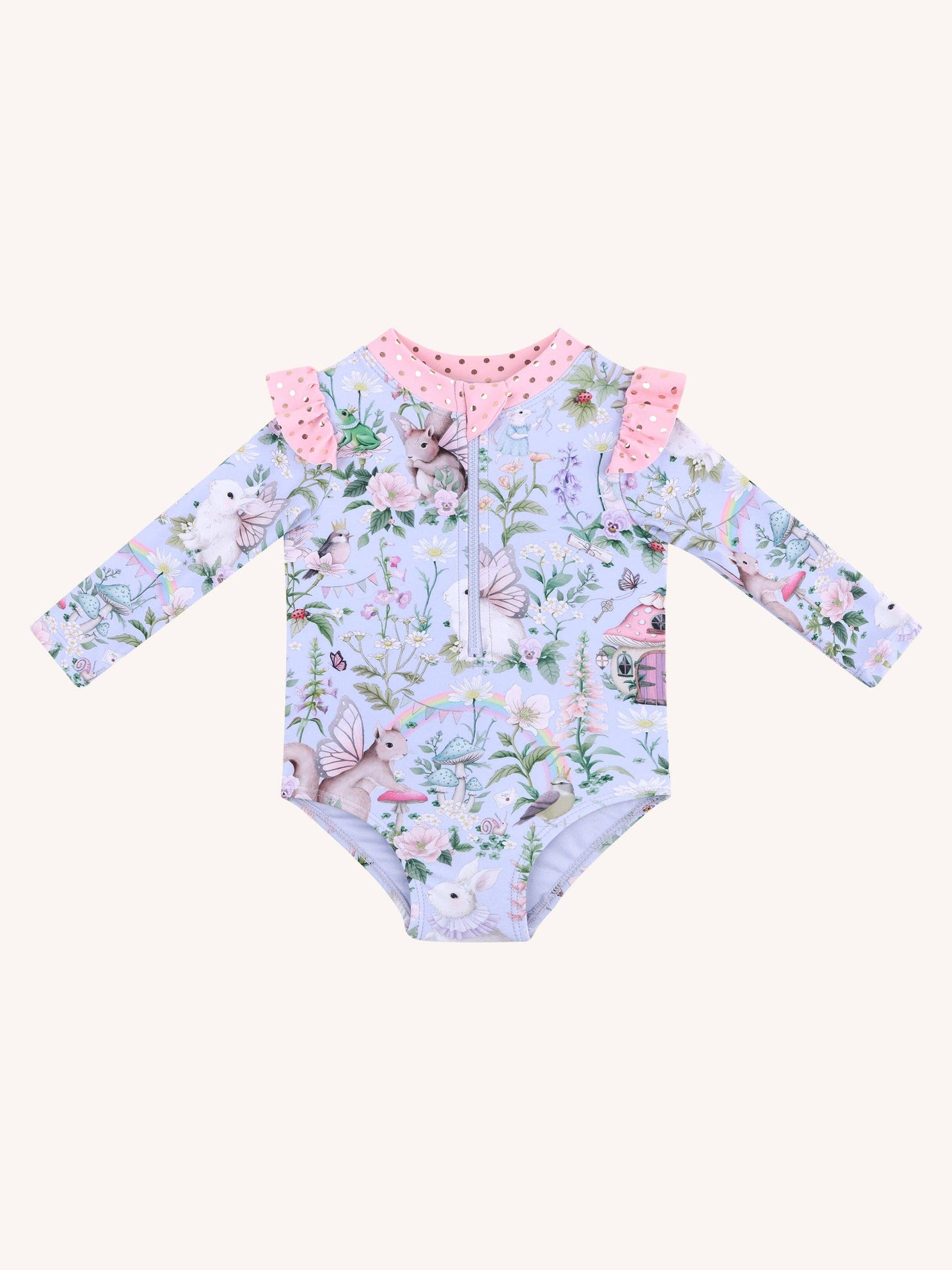 Fleur Harris - 'Fairyland' Baby One Piece Swimsuit - Cornflower