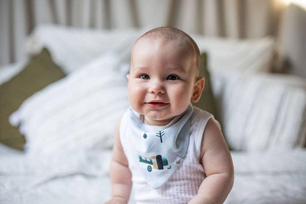 Emotion & Kids - Retro Camping Organic Cotton Bandana Bibs