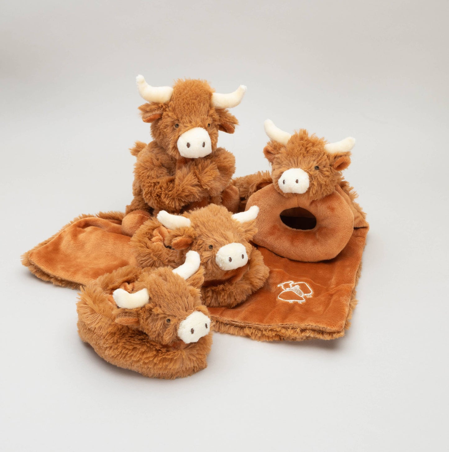 Highland Brown Cow Baby Rattle - 10CM