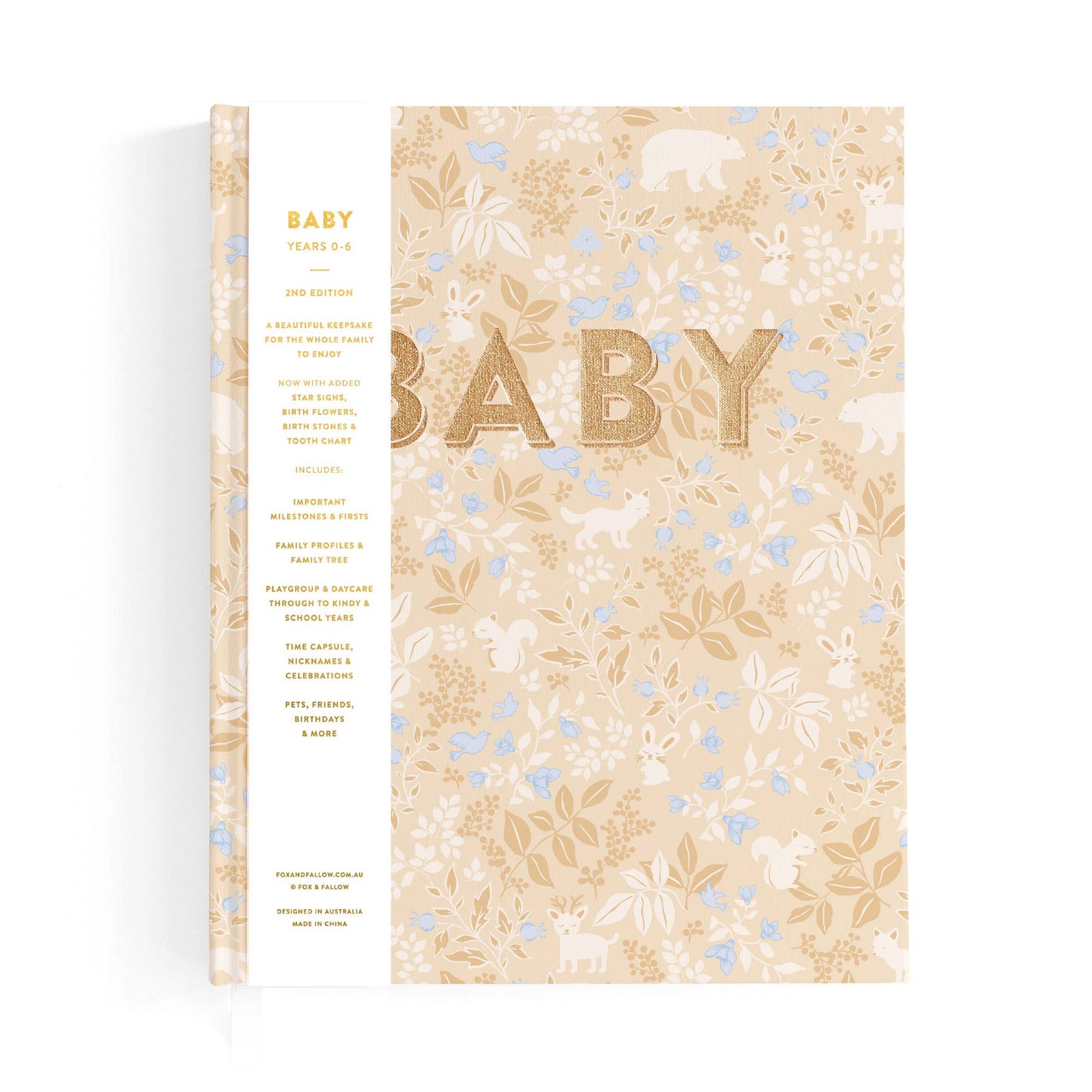 Fox & Fallow - Baby Book Forest Friends Maple