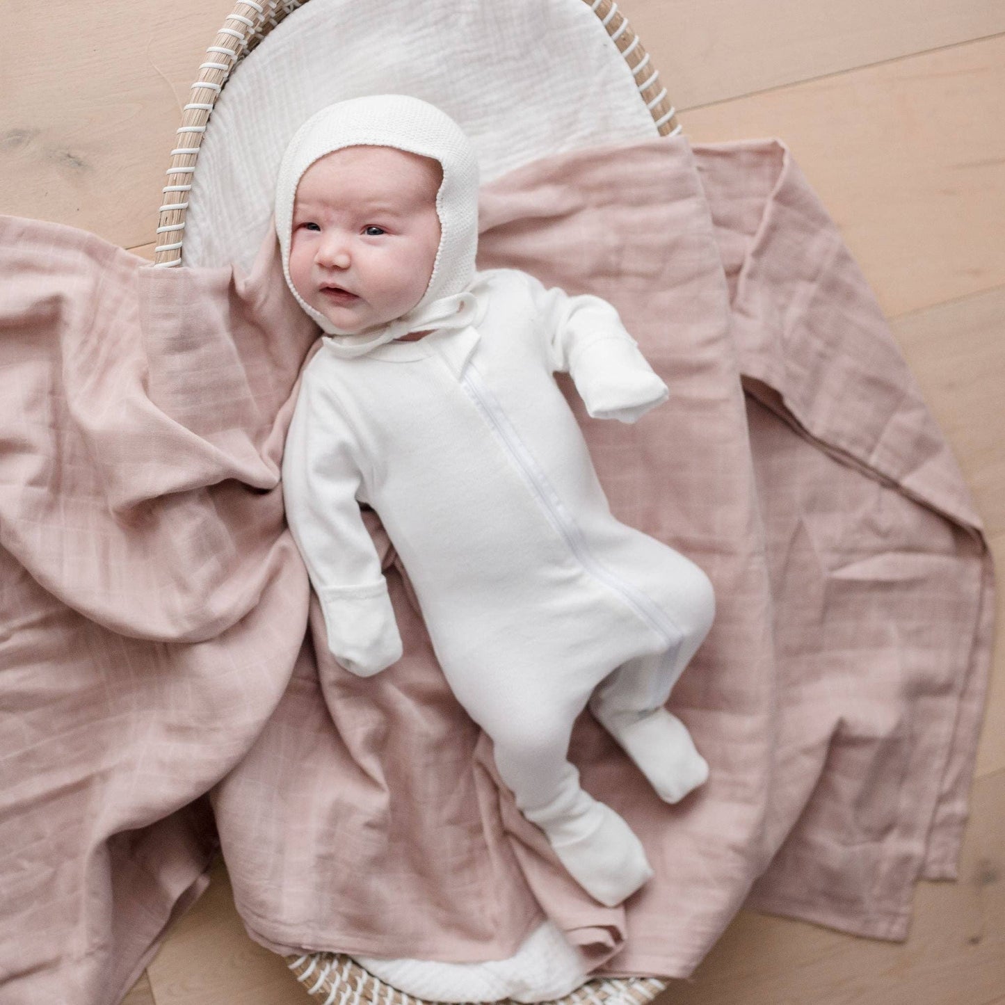Zoe Sage - Organic Cotton Muslin Swaddle Wrap 120cm | Sunset
