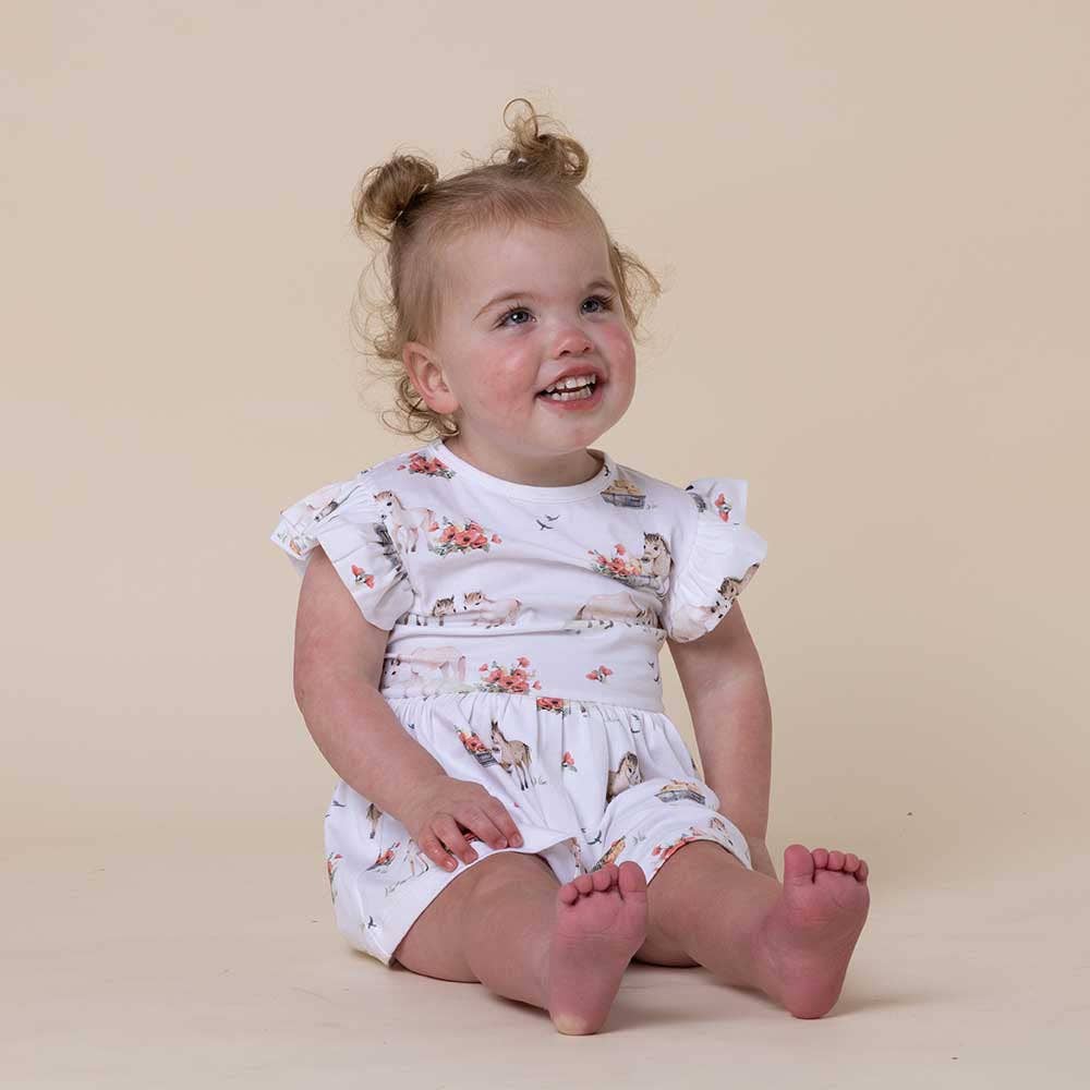 Pony Pals Short Sleeve Organic Dress