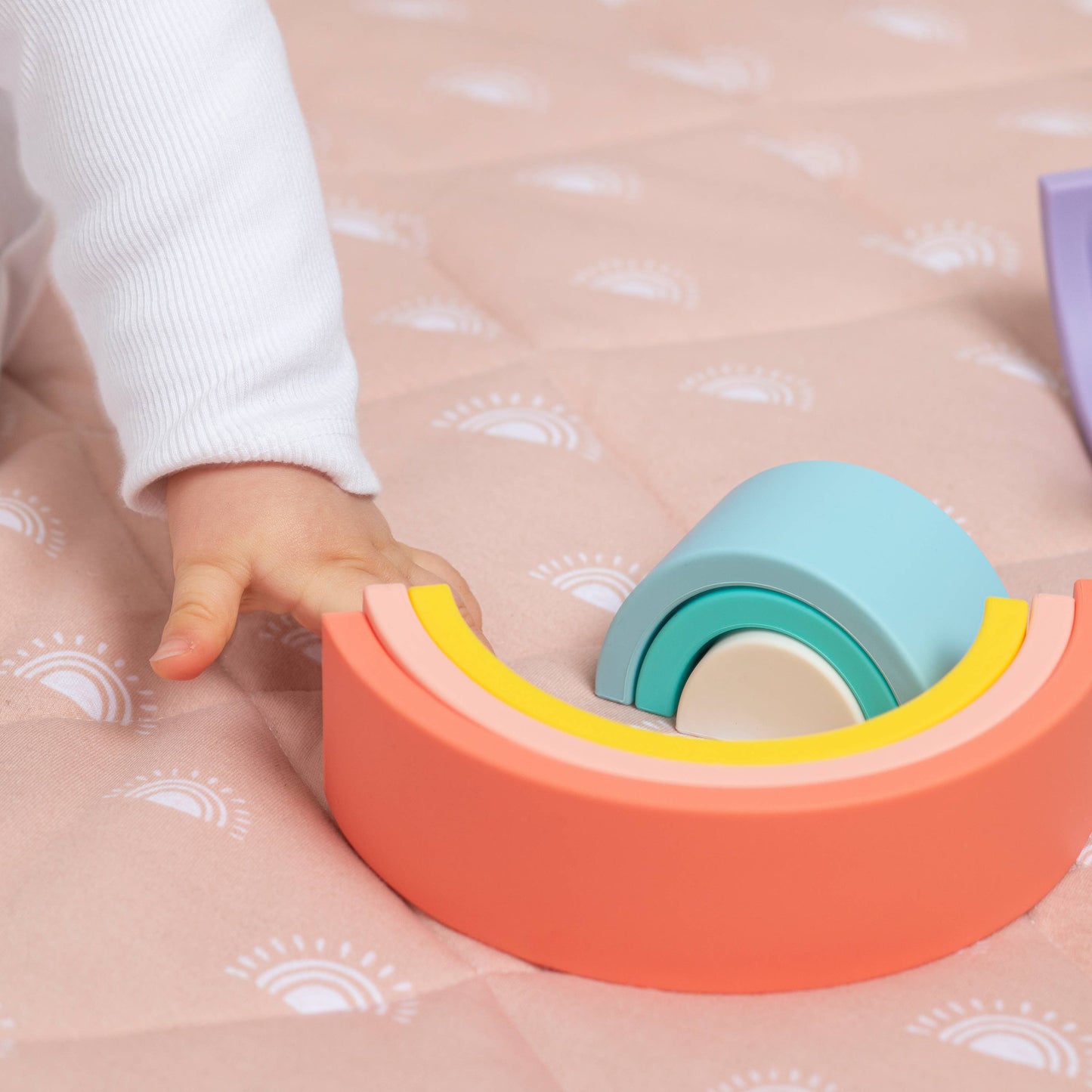 Living Textiles - Silicone Rainbow Puzzle - Sorbet