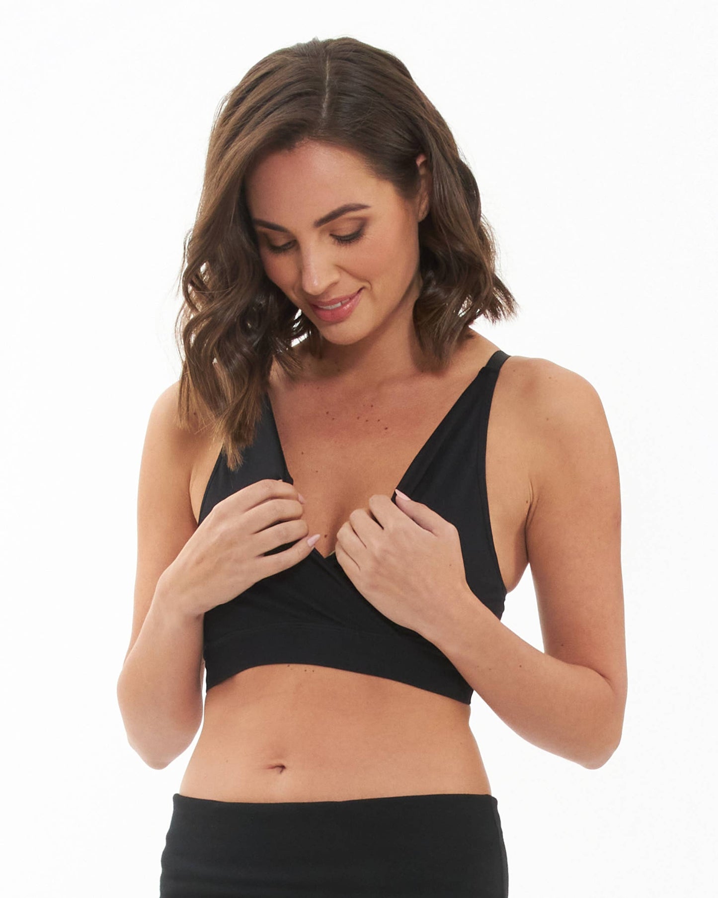 Ripe Maternity - Seamless Nursing Bralette Black