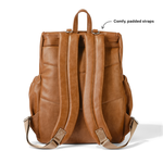 OiOi - Signature Nappy Backpack - Tan Vegan Leather