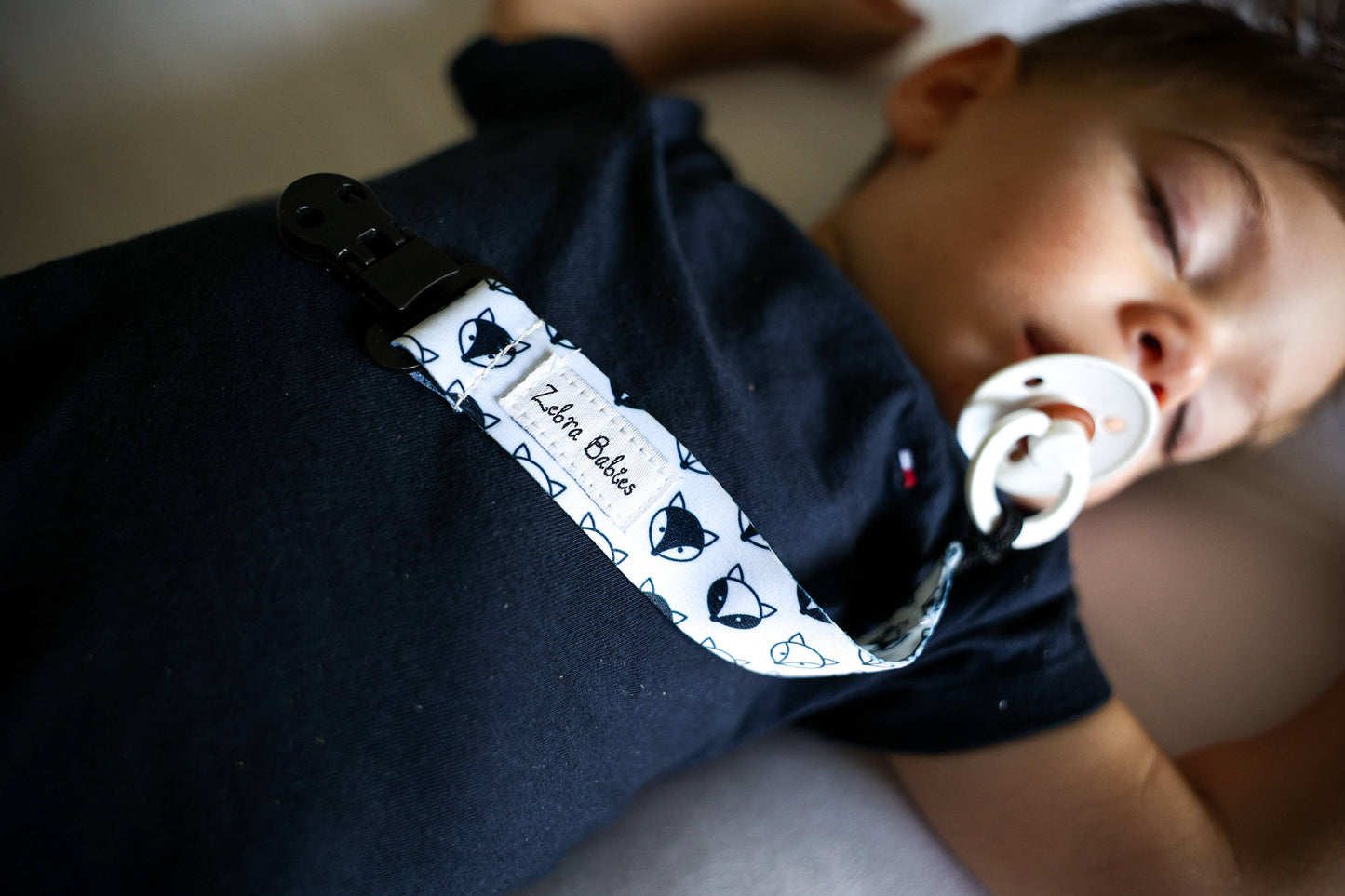 Zebra Babies - Dummy Clip - Flexi Ribbon