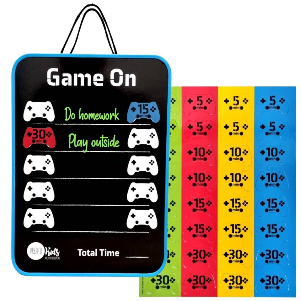 Prepp'd Kids - Game On Chore Chart (A4)