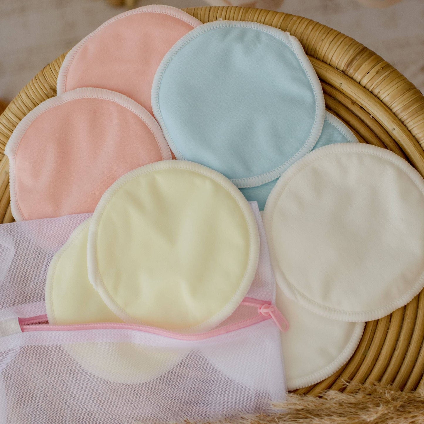Zoe Sage - Reusable Nursing Breast Pads Organic Bamboo - Mixed Colour Bundle (8pk)