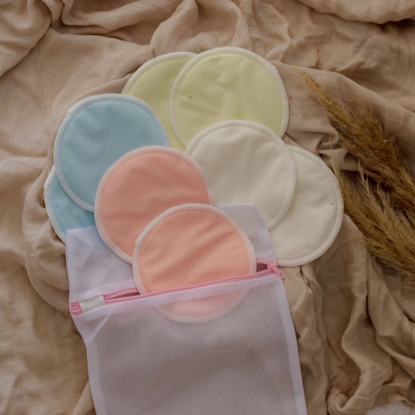 Zoe Sage - Reusable Nursing Breast Pads Organic Bamboo - Mixed Colour Bundle (8pk)