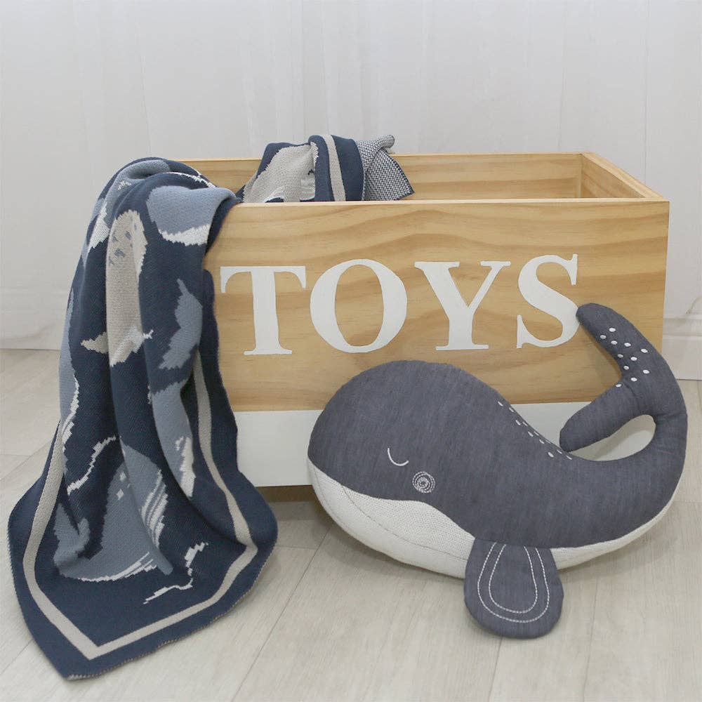 Living Textiles - Knitted Pram Blanket - Oceania