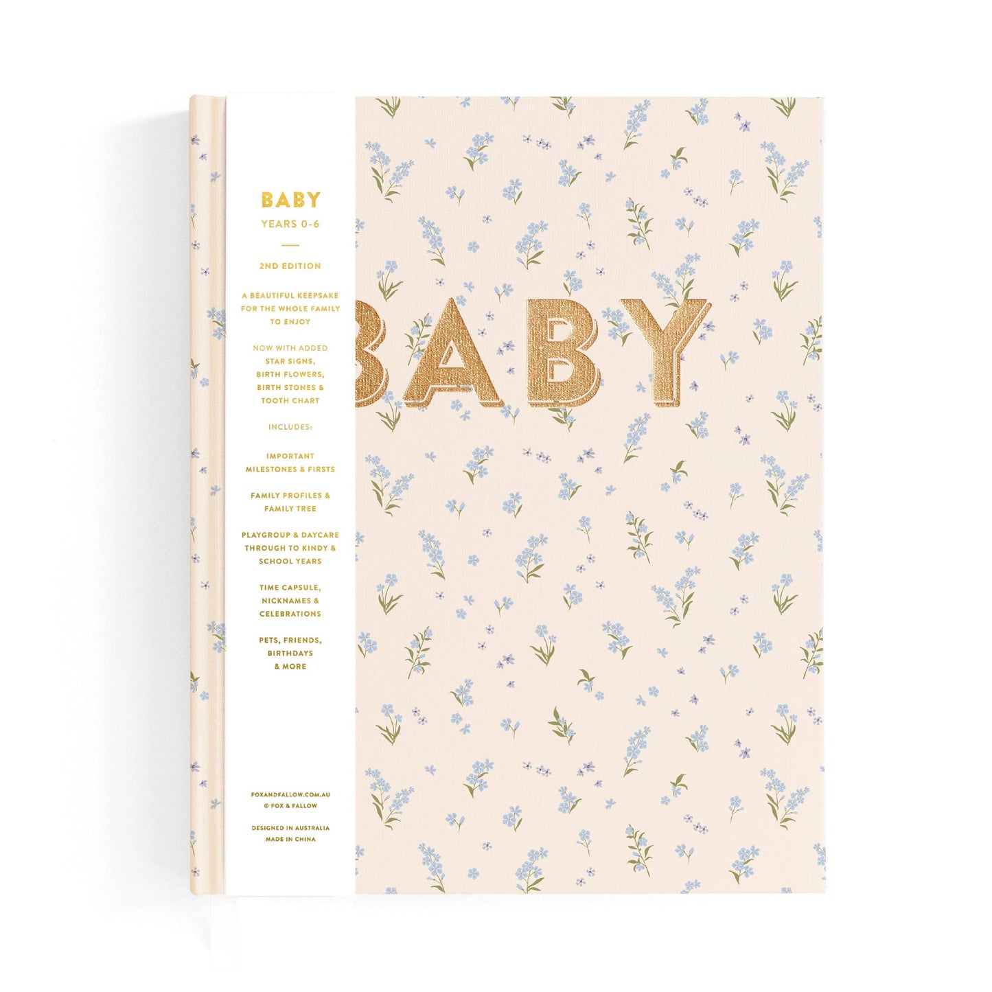 Fox & Fallow - Baby Book Forget-Me-Not