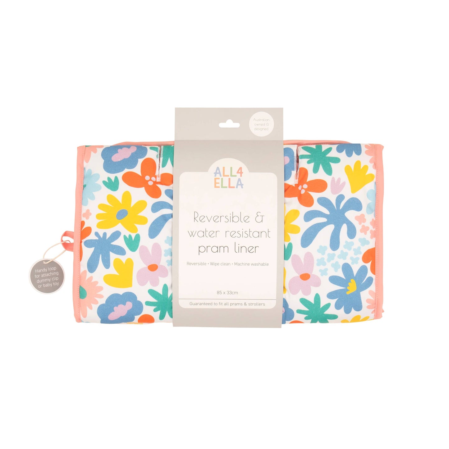 Pram Liner - Bright Floral