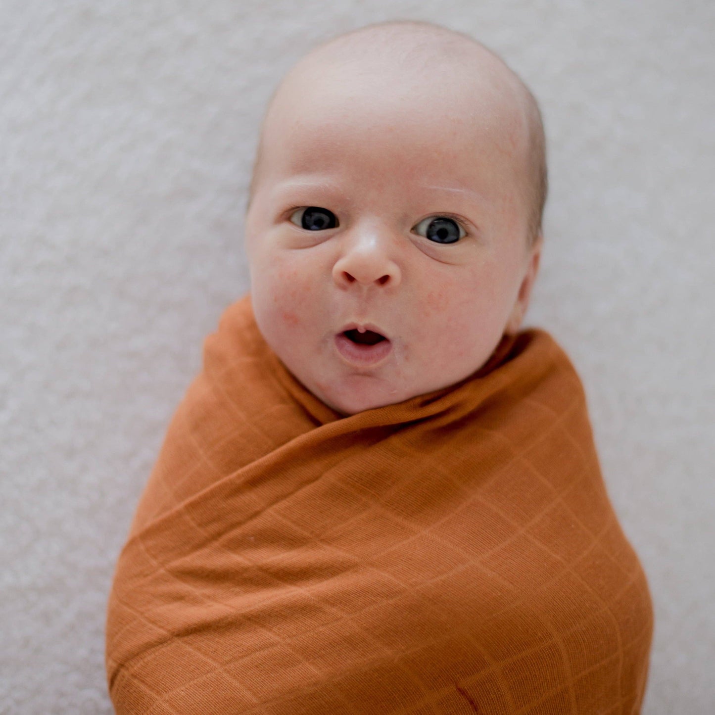 Zoe Sage - Organic Cotton Muslin Swaddle Wrap 120cm | Savannah Rust