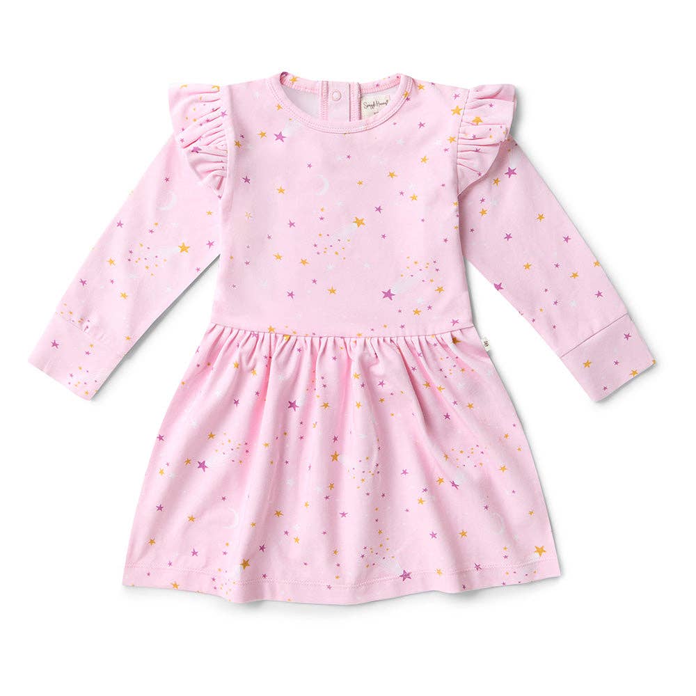 Snuggle Hunny - Twinkle Long Sleeve Organic Dress