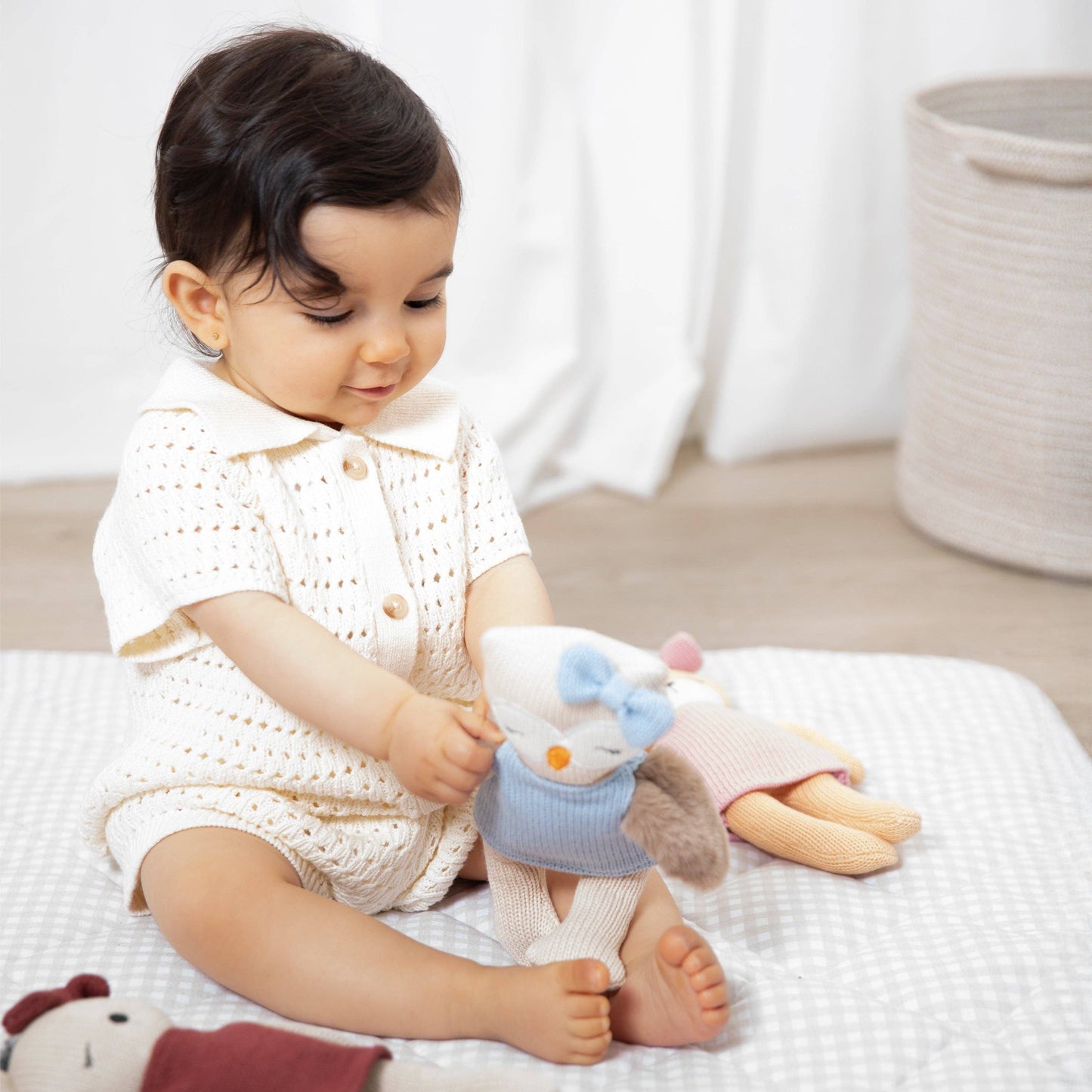 Living Textiles - Knitted Animal Toy- Ollie the Owl