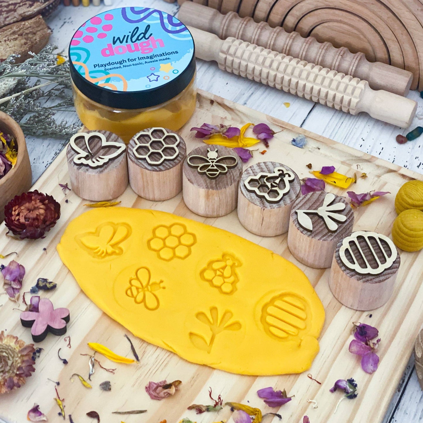 Wild Dough Playdough - Buttercup Gold Playdough (w/s)